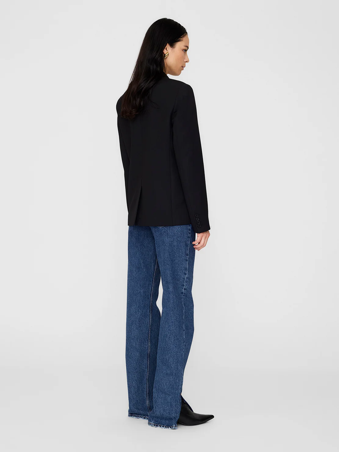 Anine Bing Evalyn Blazer Black - Image 4