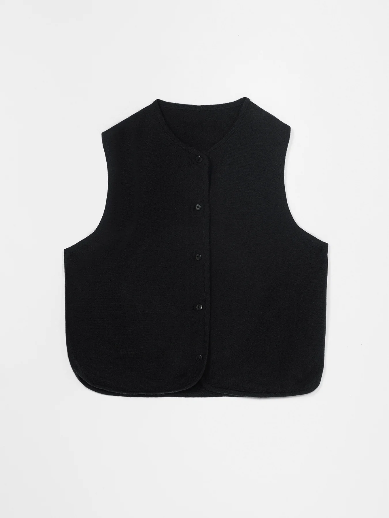 CORDERA Merino Waistcoat Black - Image 5