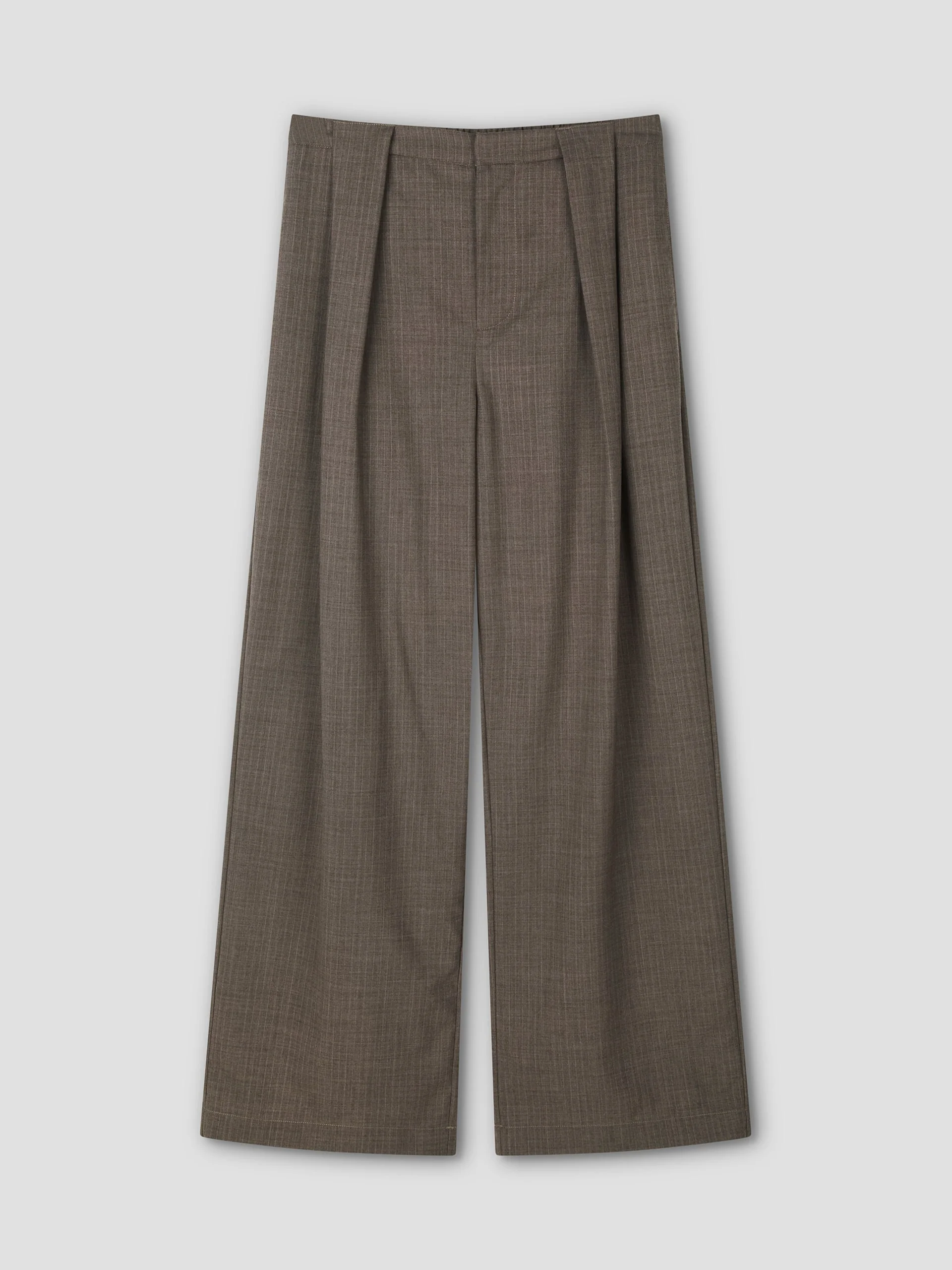Deiji Studios Belt Loop Pant Grey Pink Stripe - Image 6