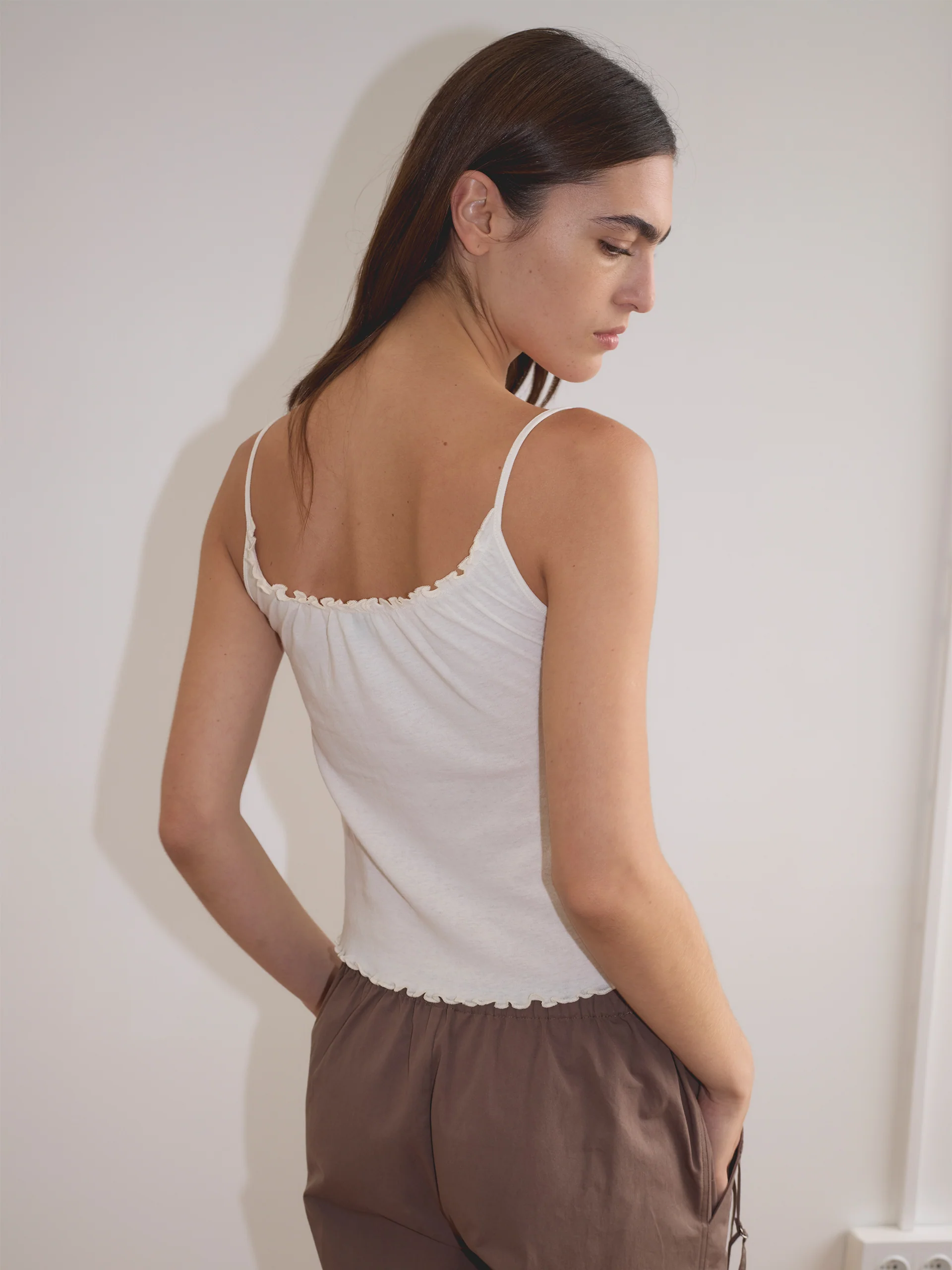 Deiji Studios Flounce Tank Cream - Image 3