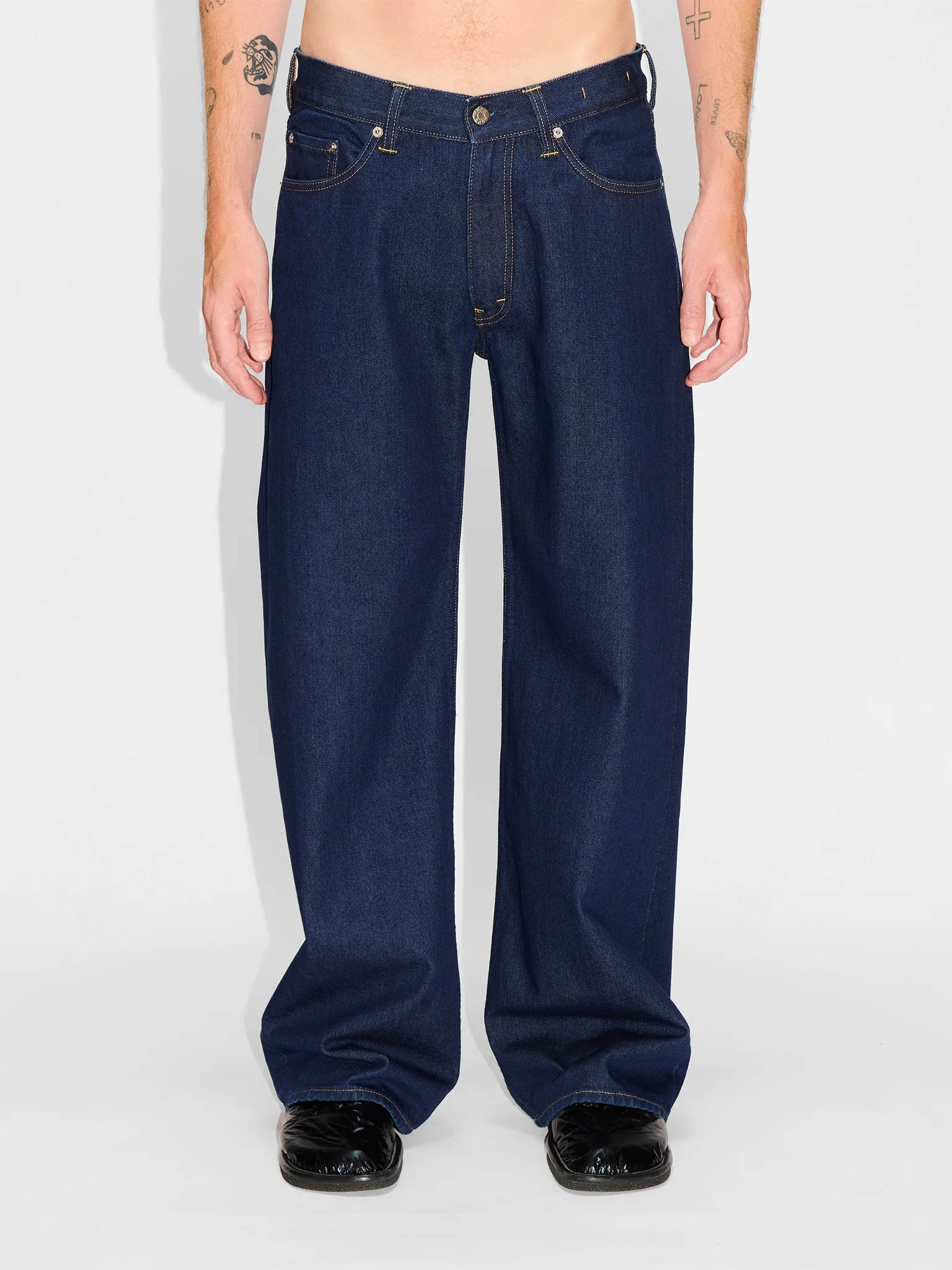 HOPE Shake Jeans Rinsed Indigo - Image 5