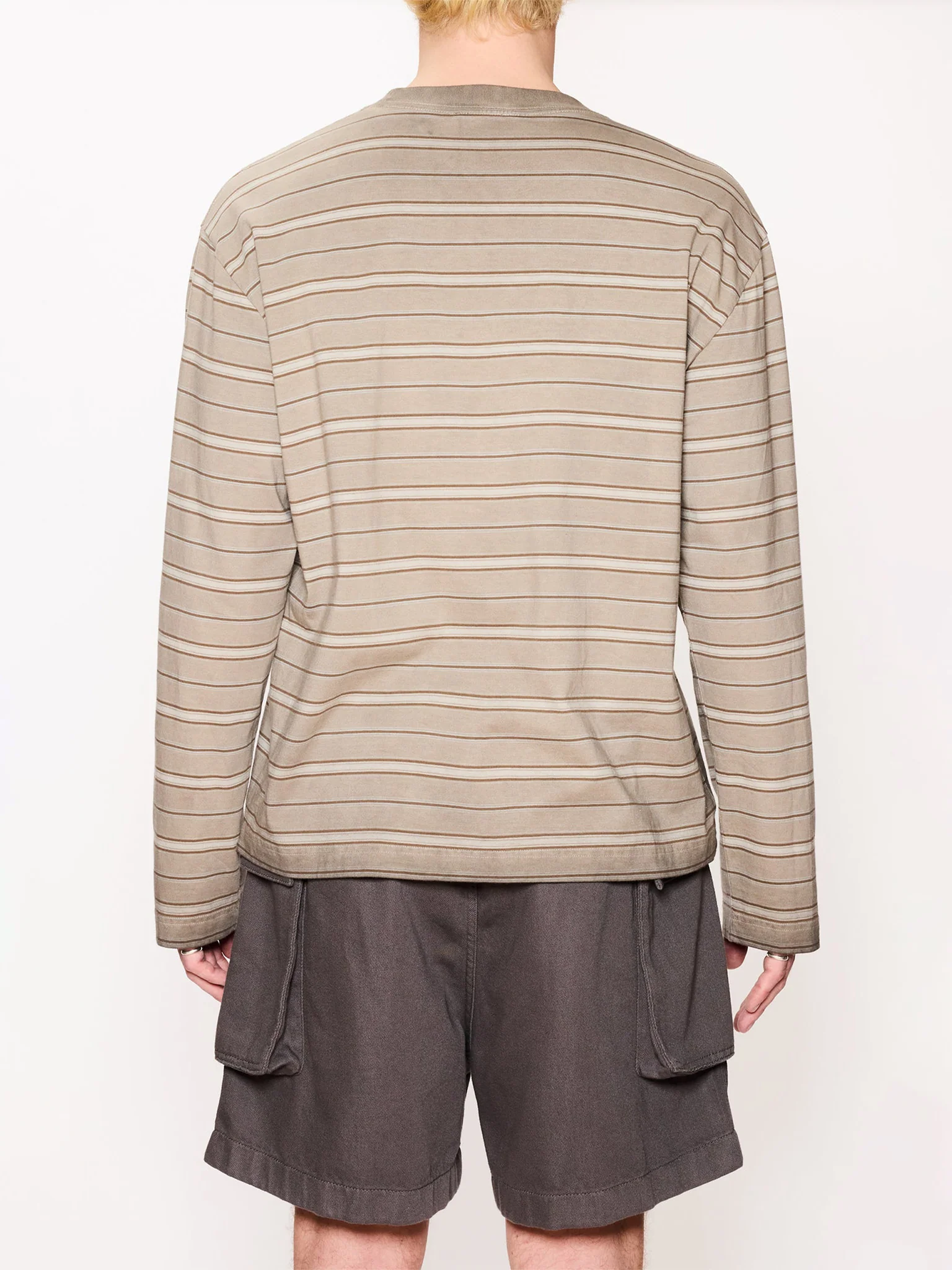HOPE Spark Longsleeve Beige Stripe - Image 3