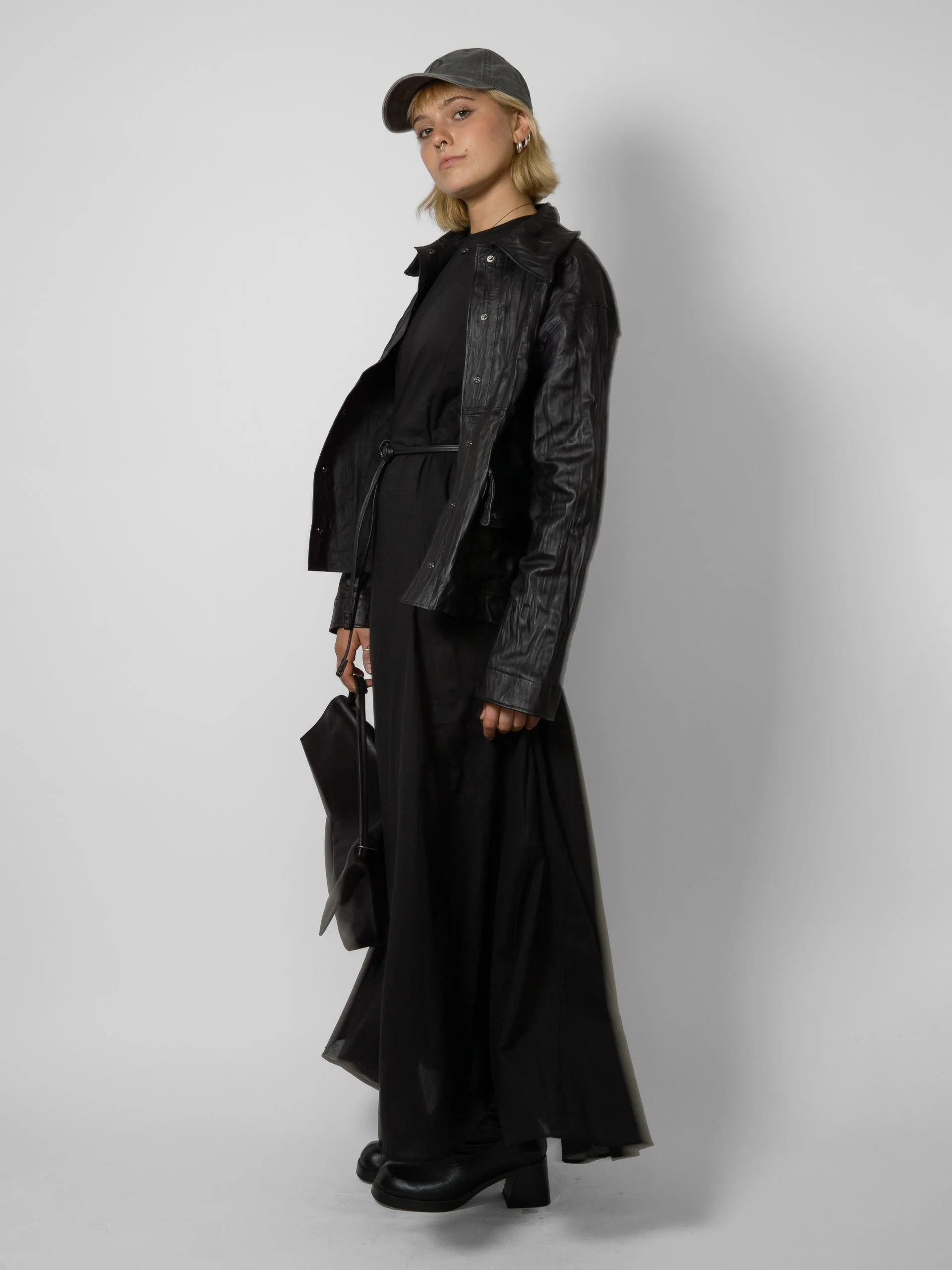 MATIN Saline Cotton Dress Black - Image 4