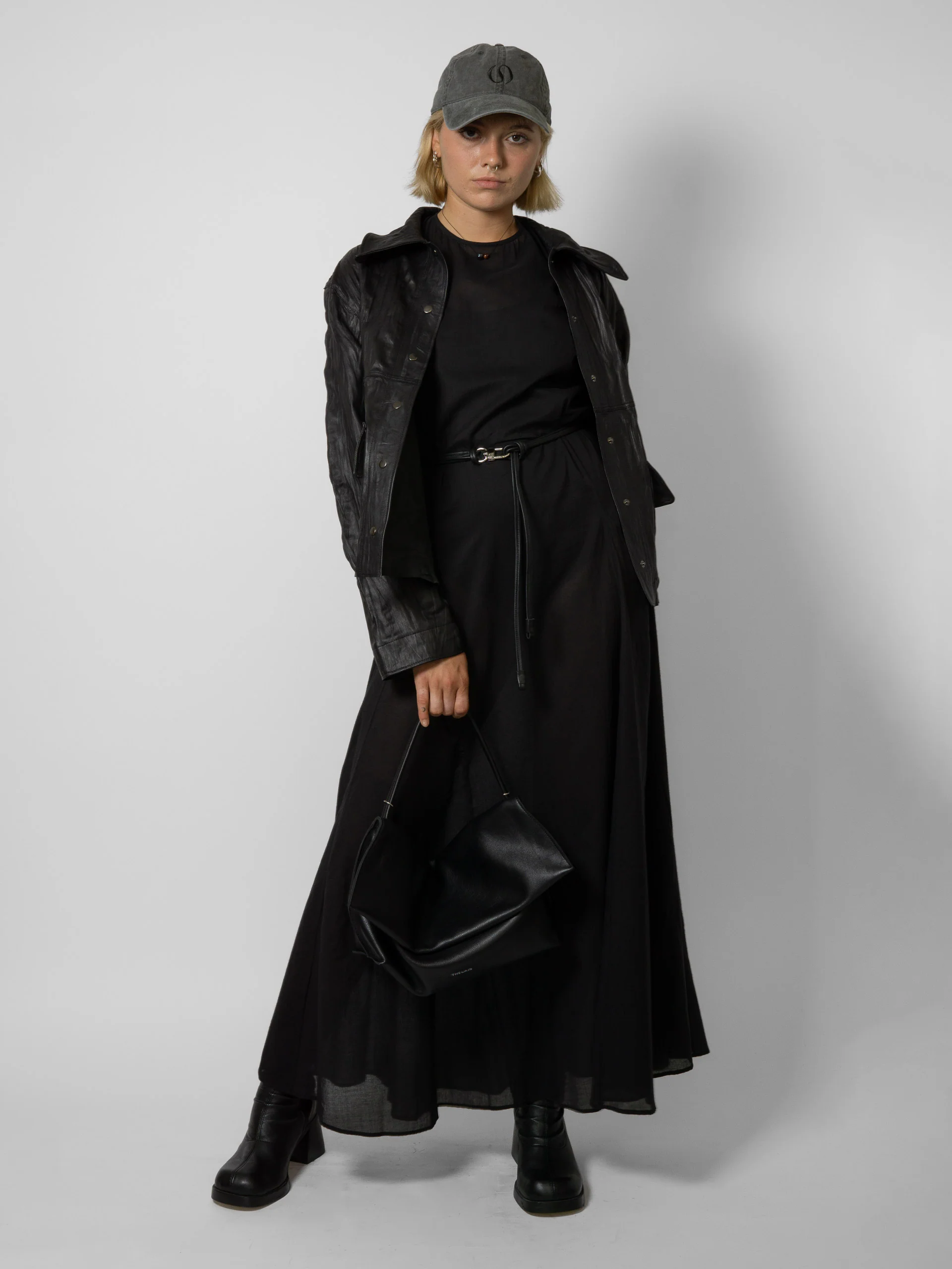 MATIN Saline Cotton Dress Black - Image 7