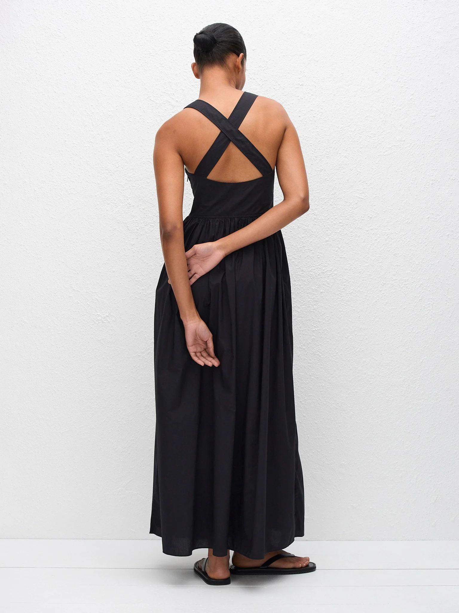 Matteau Crossback Midi Dress Black - Image 3