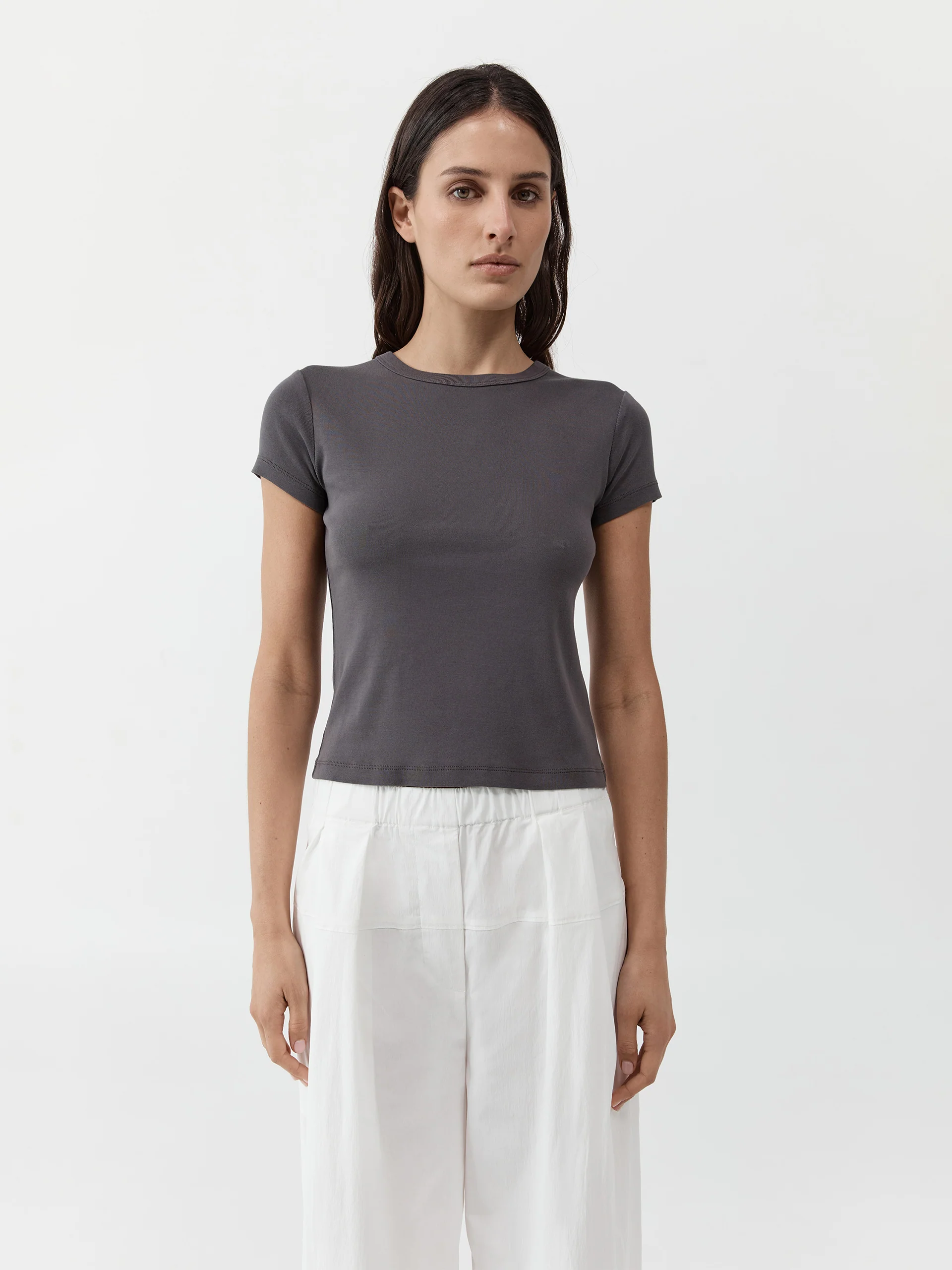 St. Agni Organic Cotton Baby Tee Soot - Image 2