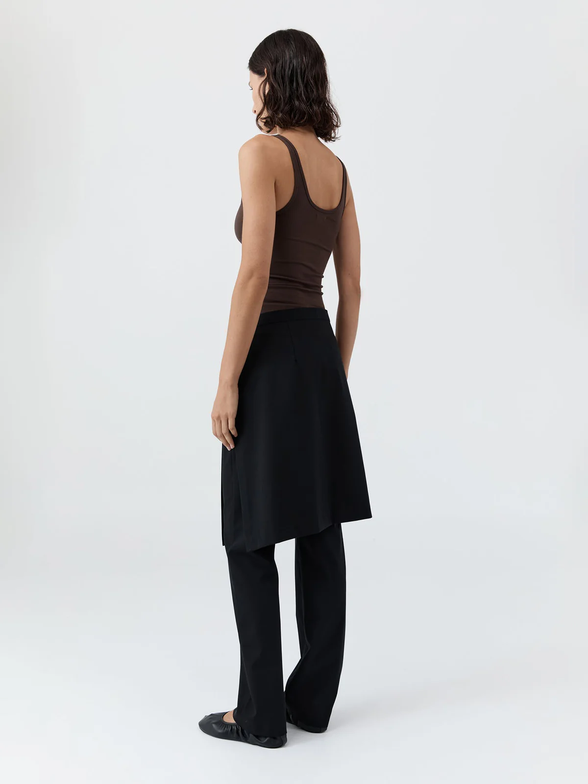 St Agni Soft Jersey Slim Scoop Tank Liqueur - Image 4