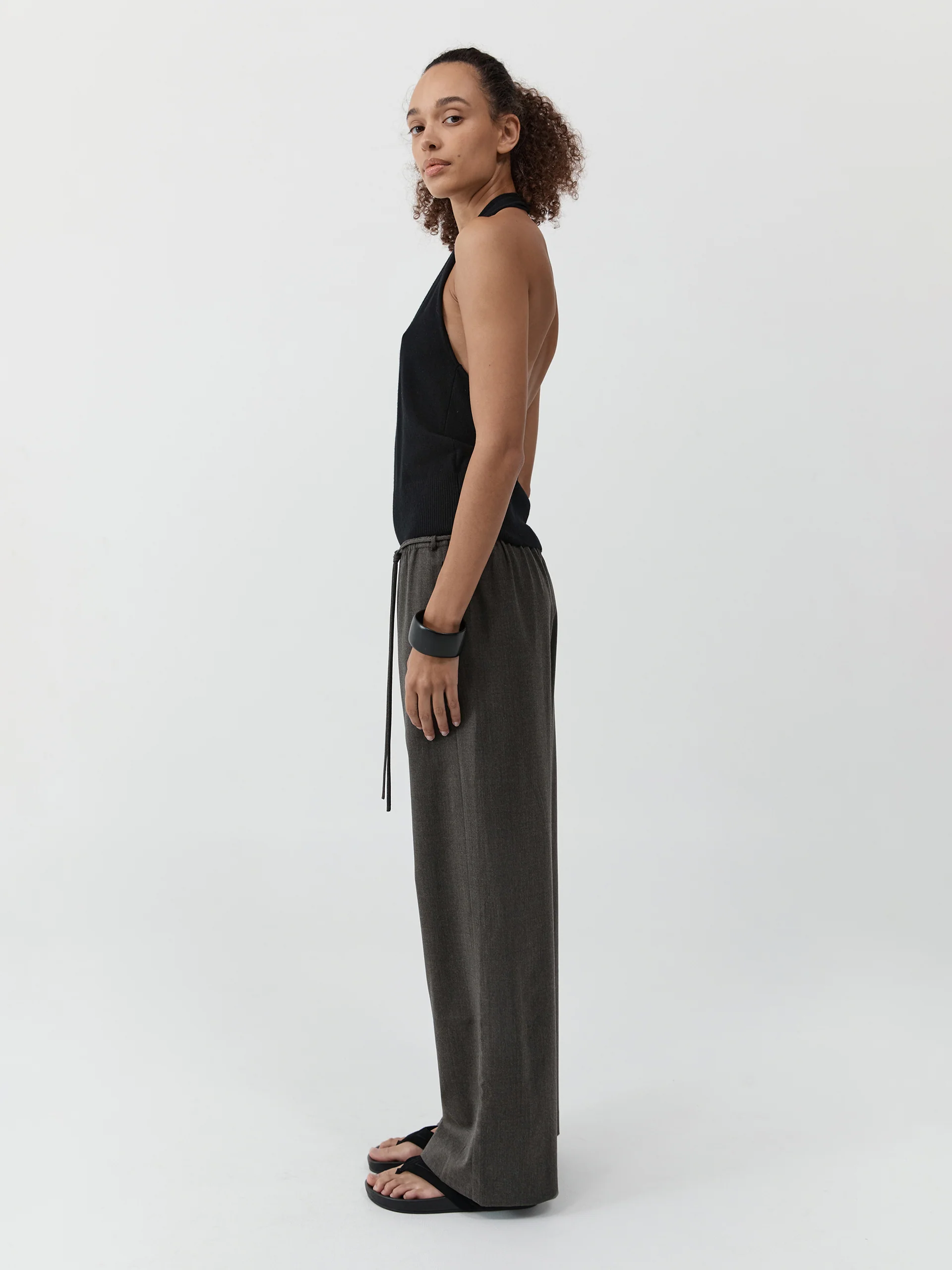 St. Agni Wool Everyday Pants Mulch - Image 4