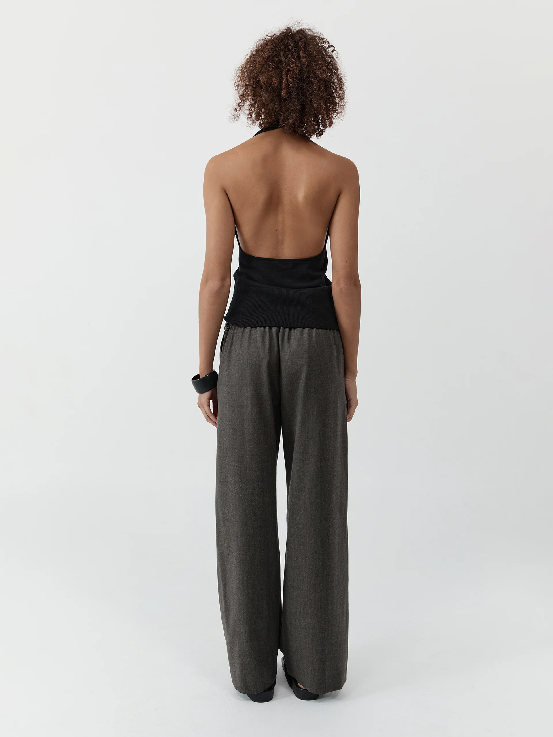 St. Agni Wool Everyday Pants Mulch - Image 5