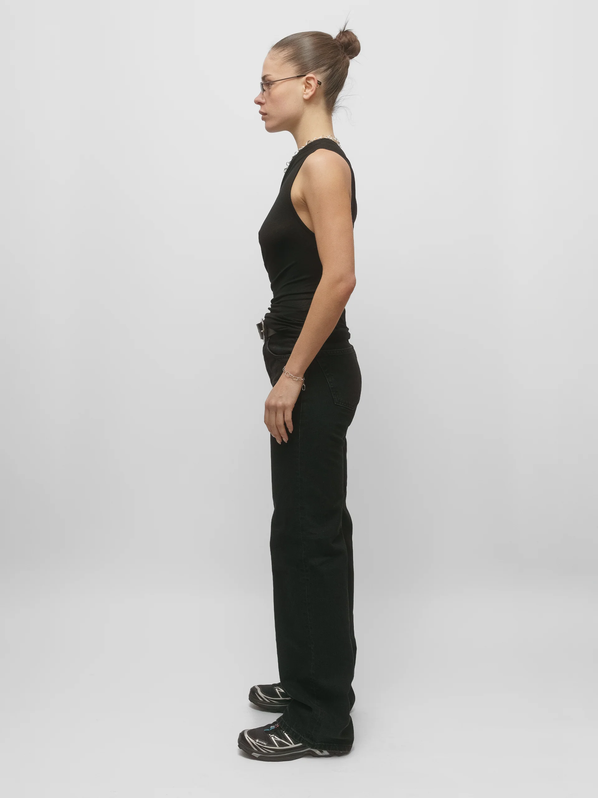The Lair Apparel Anja One Shoulder Top Black - Image 7