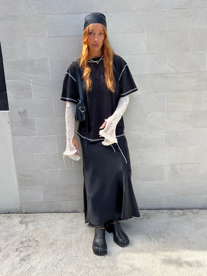 The Lair Apparel Greta Ankle Skirt Black - Image 10