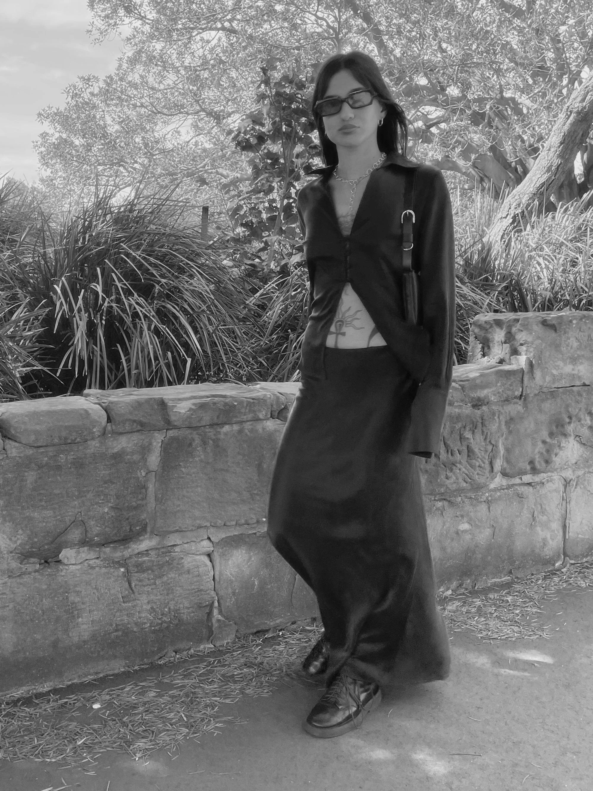 The Lair Apparel Greta Ankle Skirt Black - Image 4