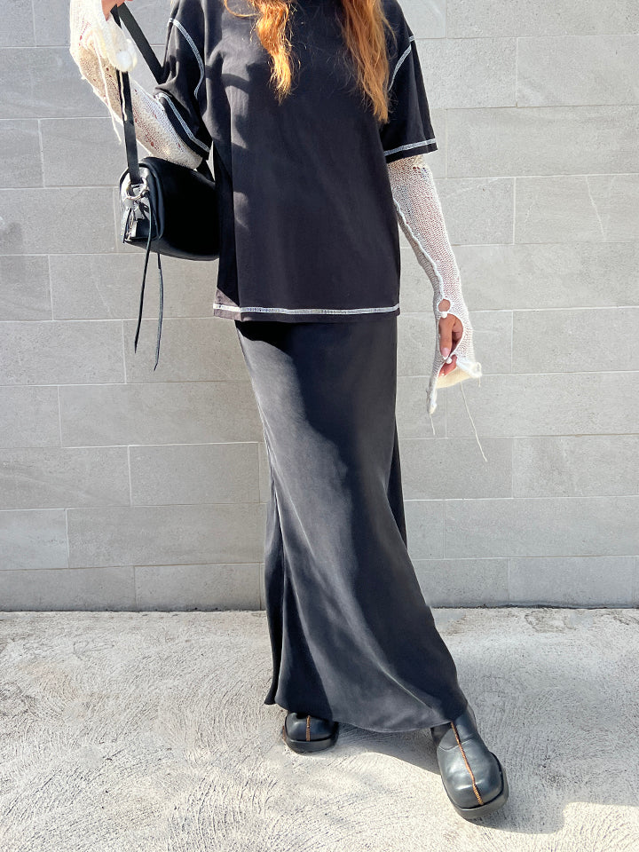 The Lair Apparel Greta Ankle Skirt Black - Image 6