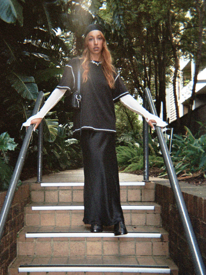 The Lair Apparel Greta Ankle Skirt Black - Image 8