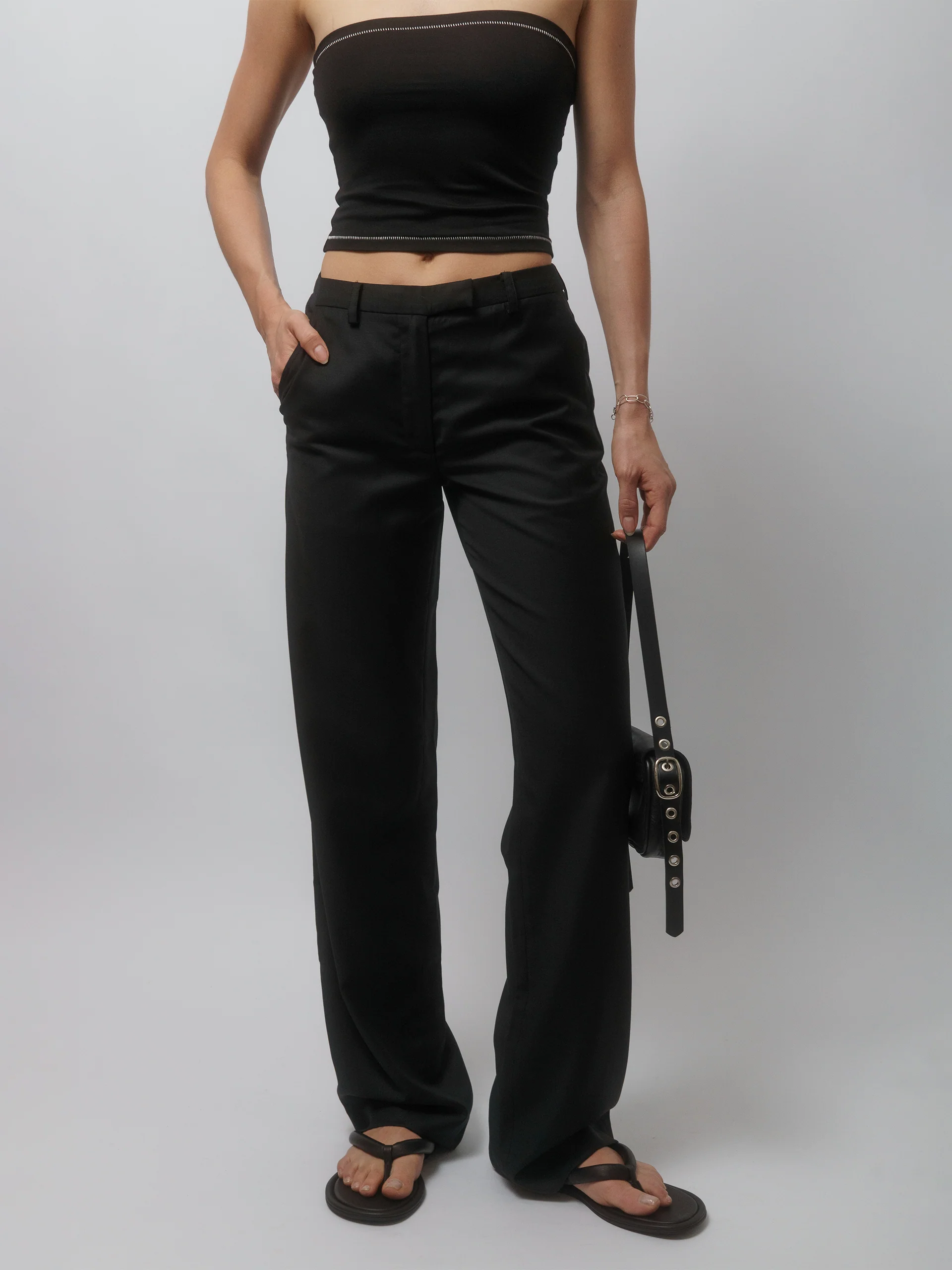 The Lair Apparel Matilda Slim Trouser Black - Image 7