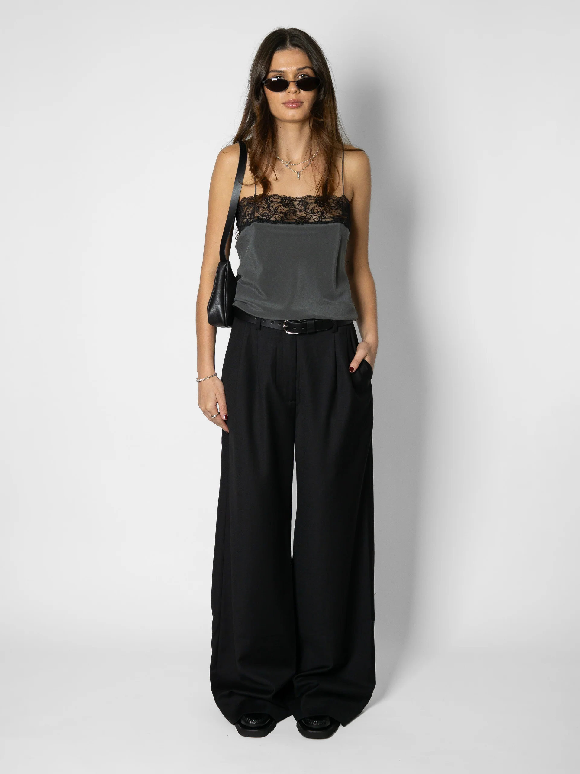 The Lair Apparel Sula Lace Camisole Smoke - Image 2