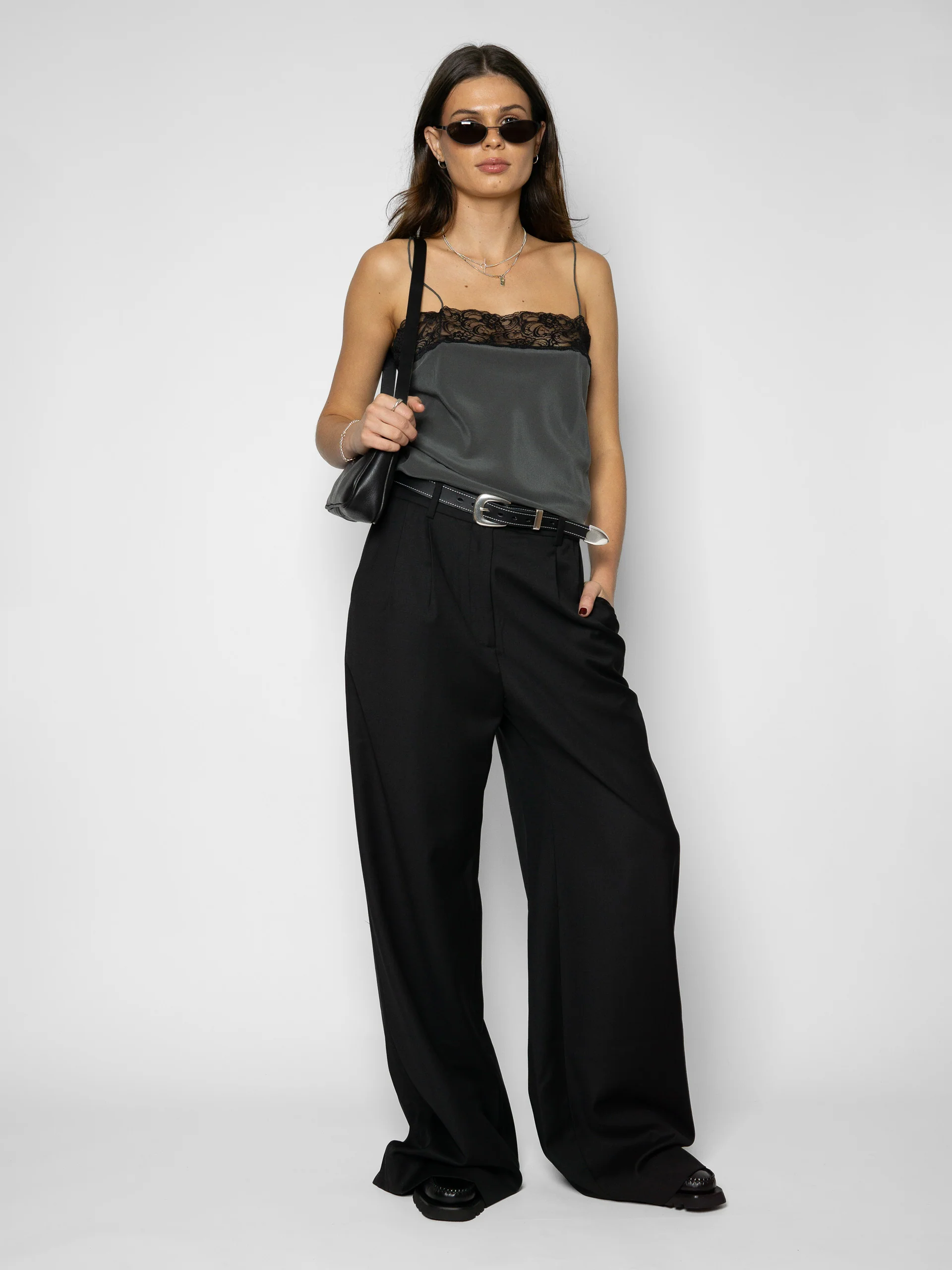 The Lair Apparel Sula Lace Camisole Smoke - Image 9