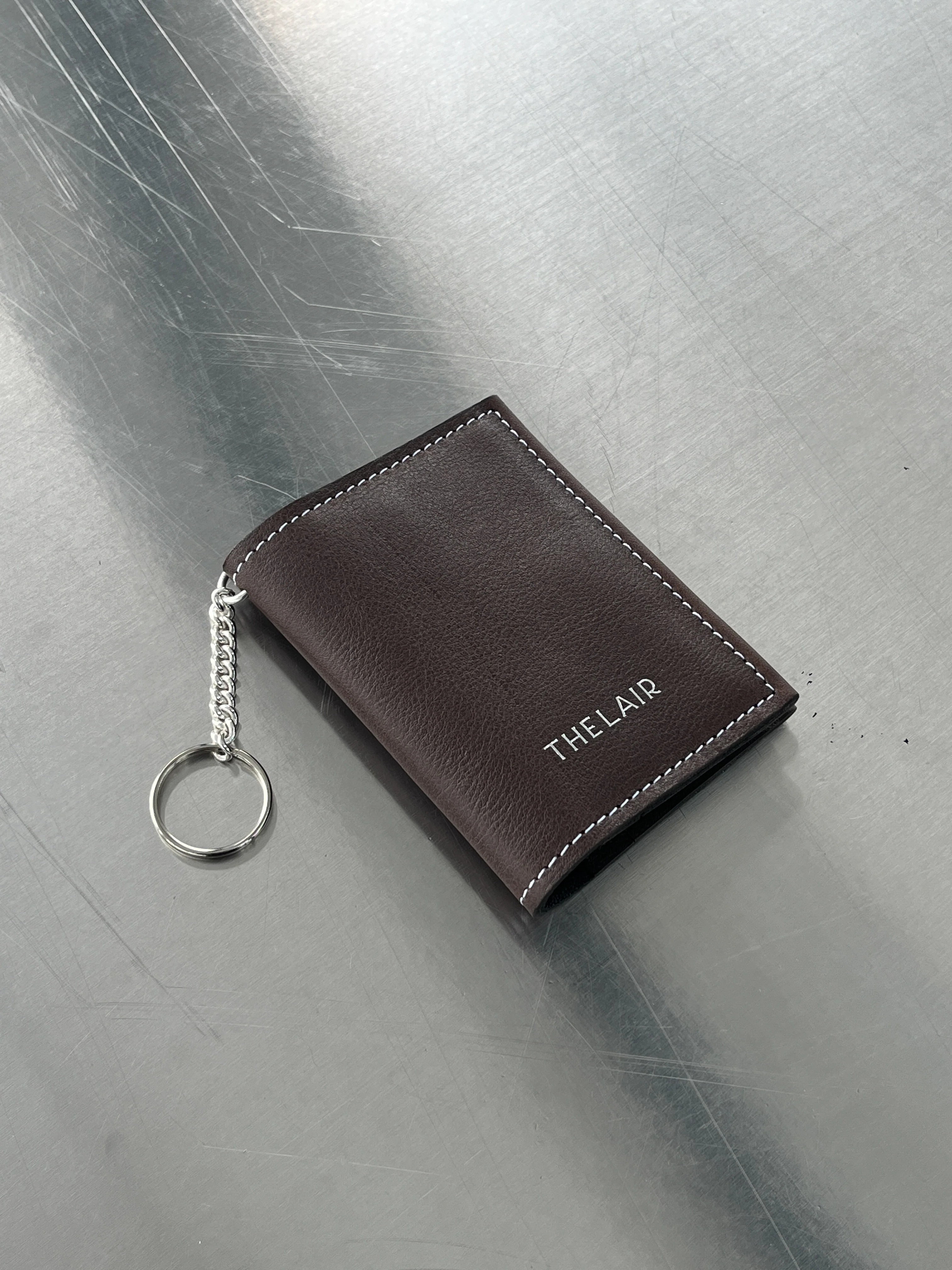 The Lair Claude Chain Wallet Mahogany - Image 6