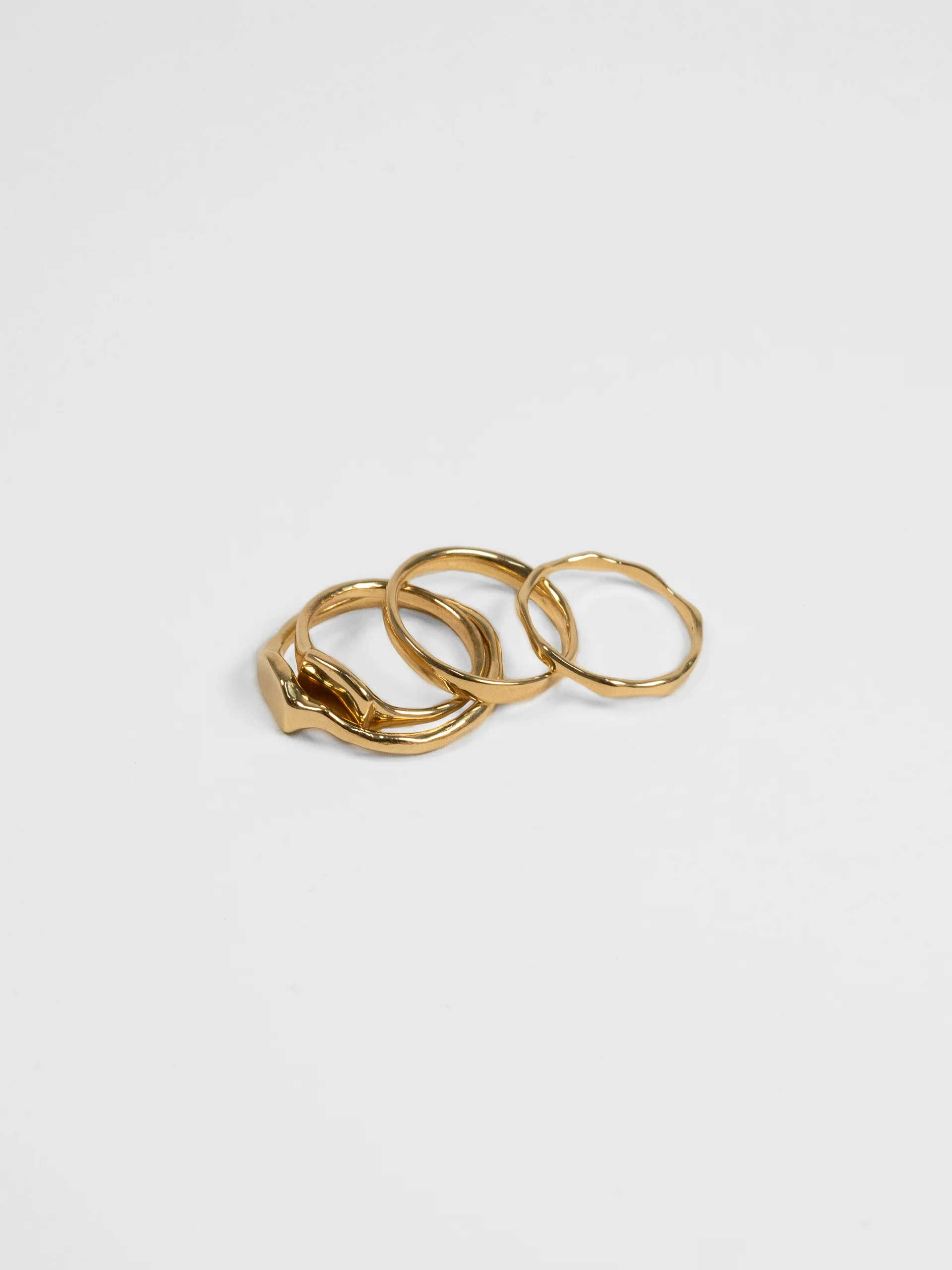The Lair Jewellery Bamboo Band 9ct Yellow Gold - Image 2