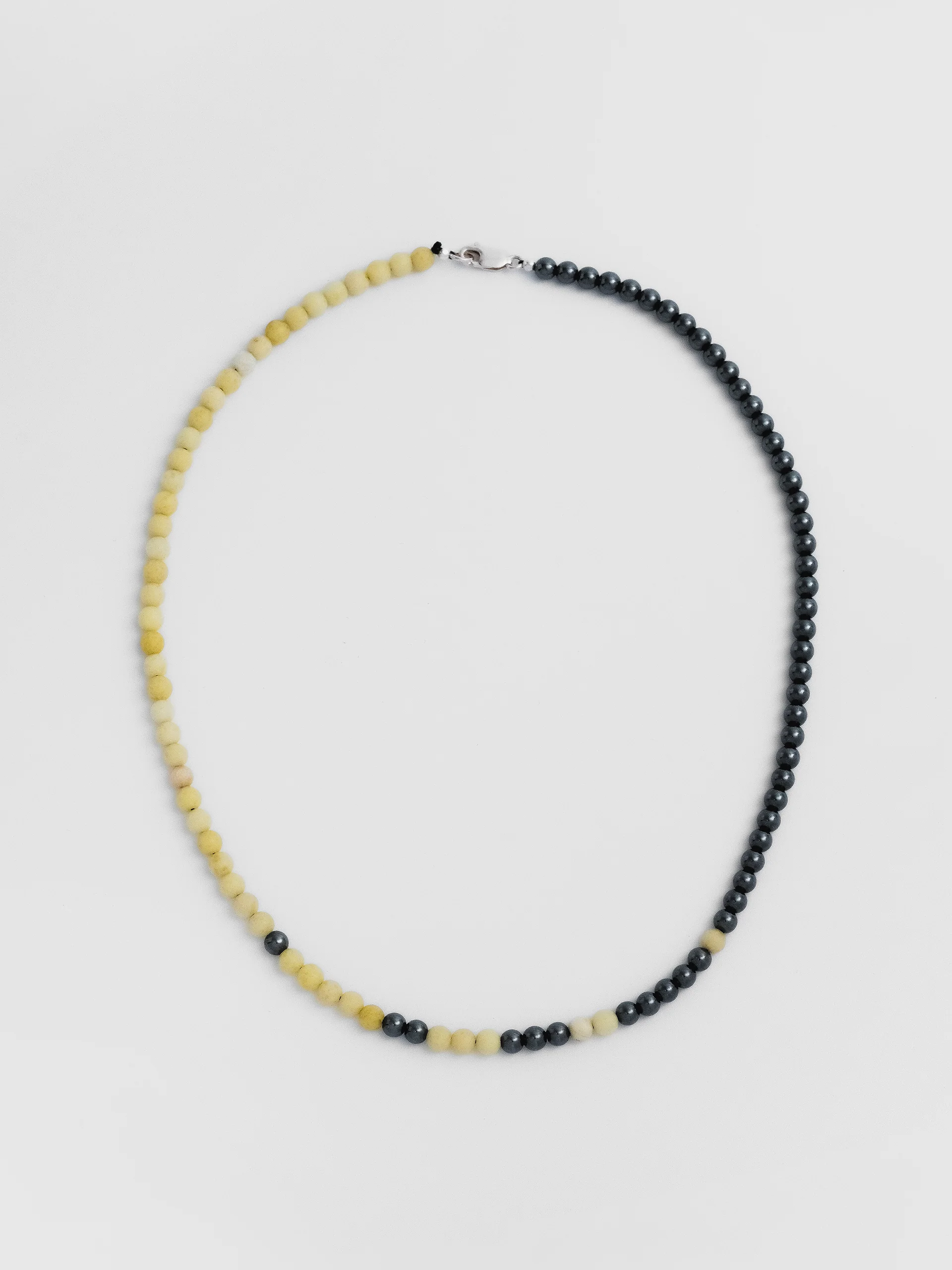 The Lair Jewellery Bokashi Beaded Necklace Yellow Serpentine