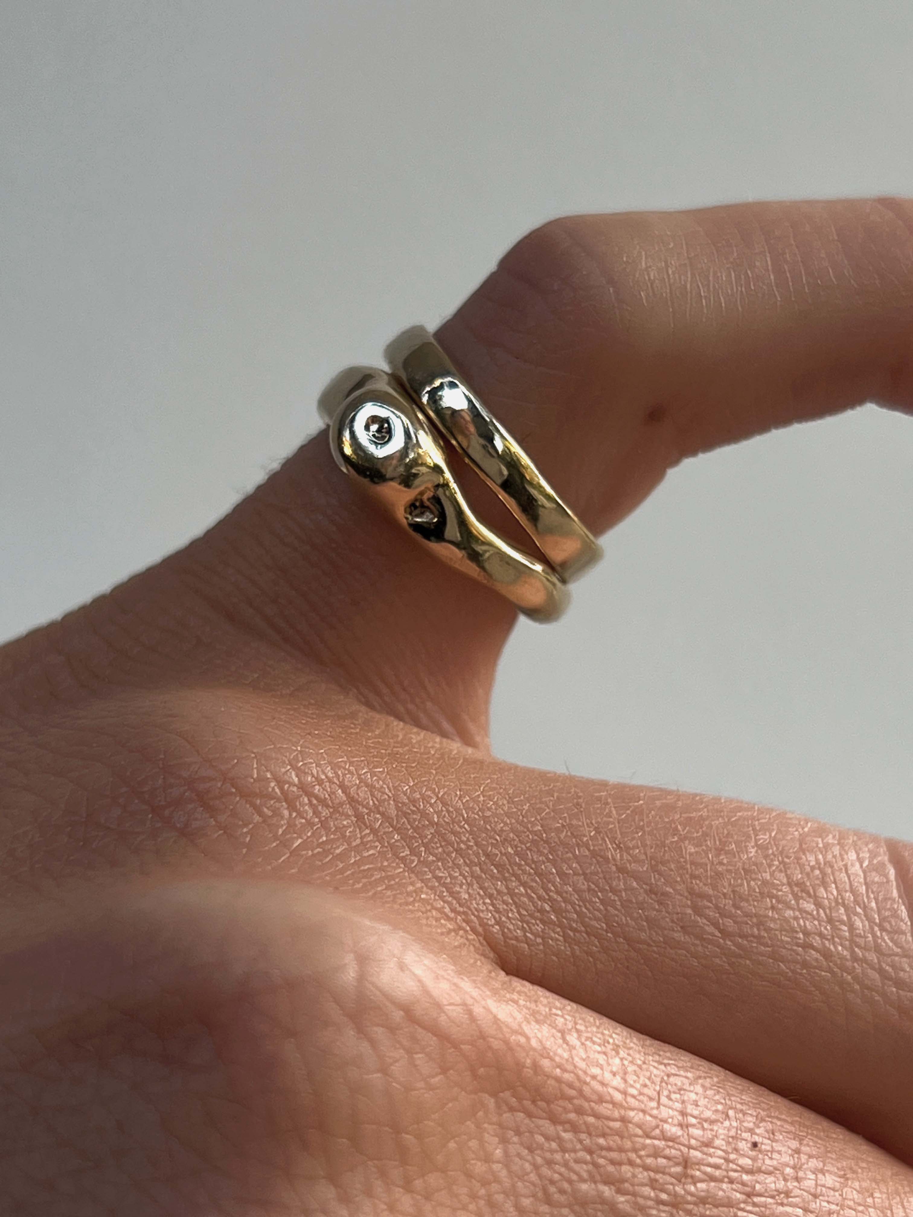 The Lair Jewellery Chikubi Ring 9ct Yellow Gold - Image 2
