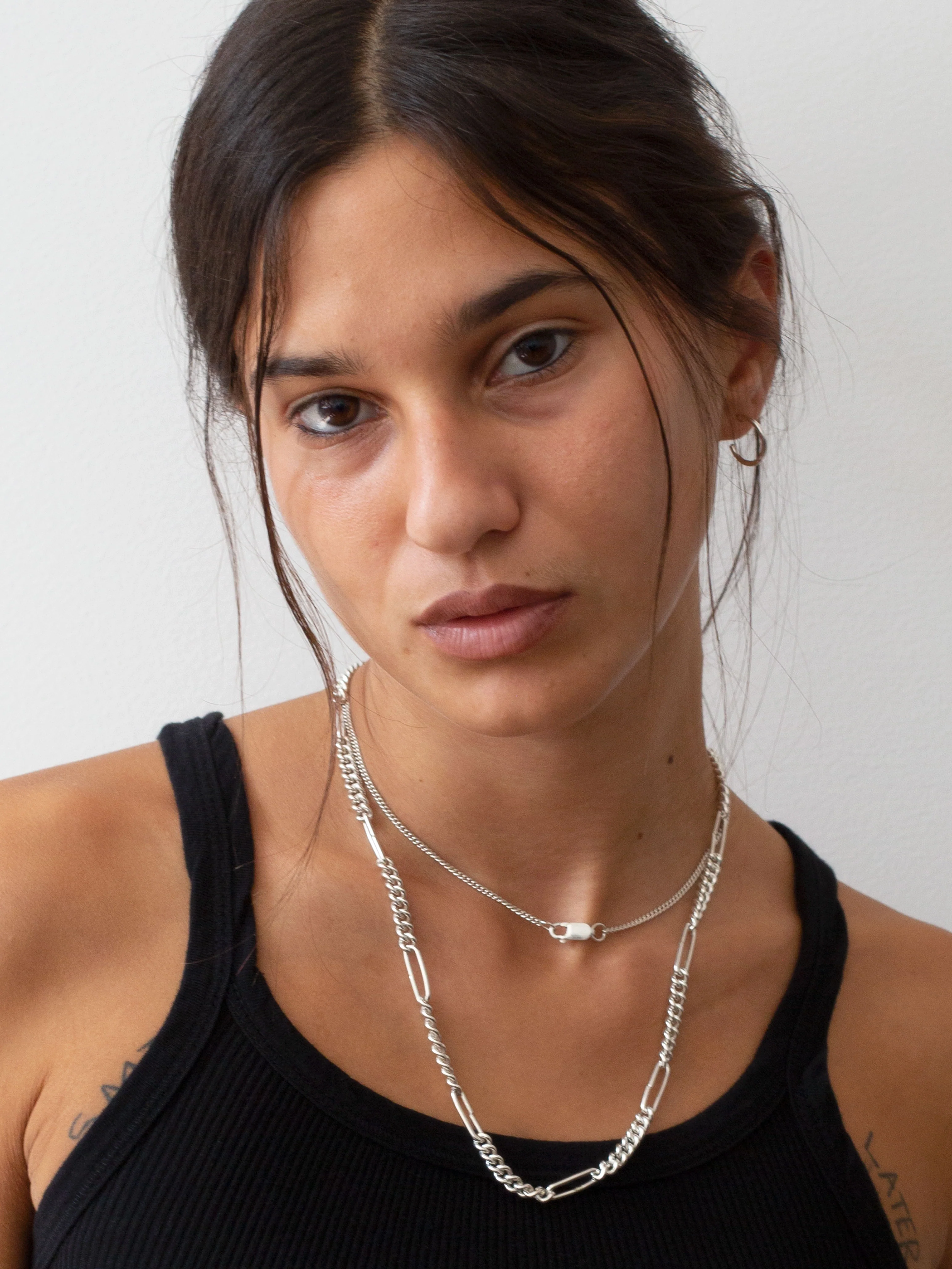 The Lair Jewellery Earth Hoops Medium Silver - Image 4