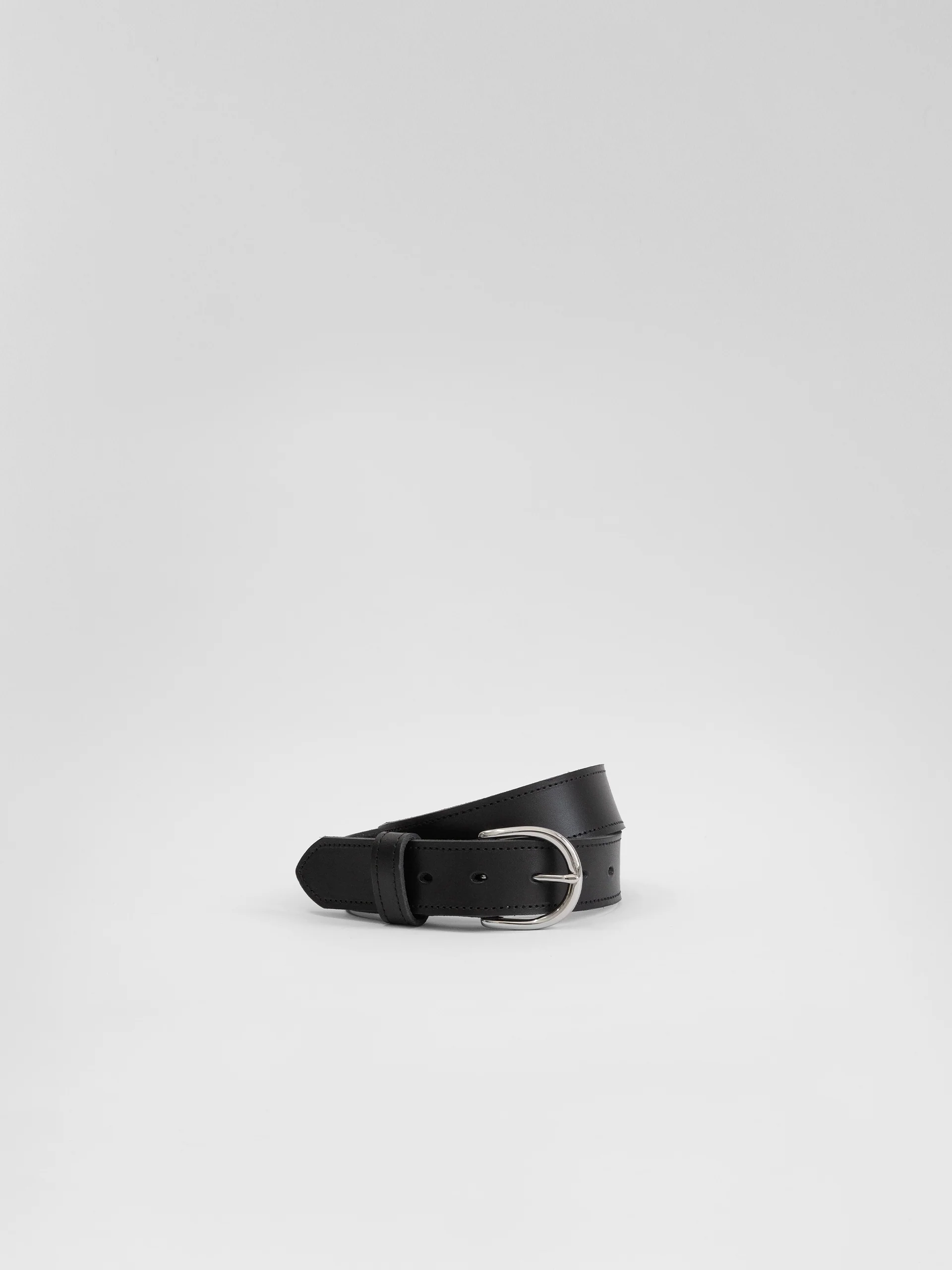 The Lair Maya Black Stitch Belt Slim