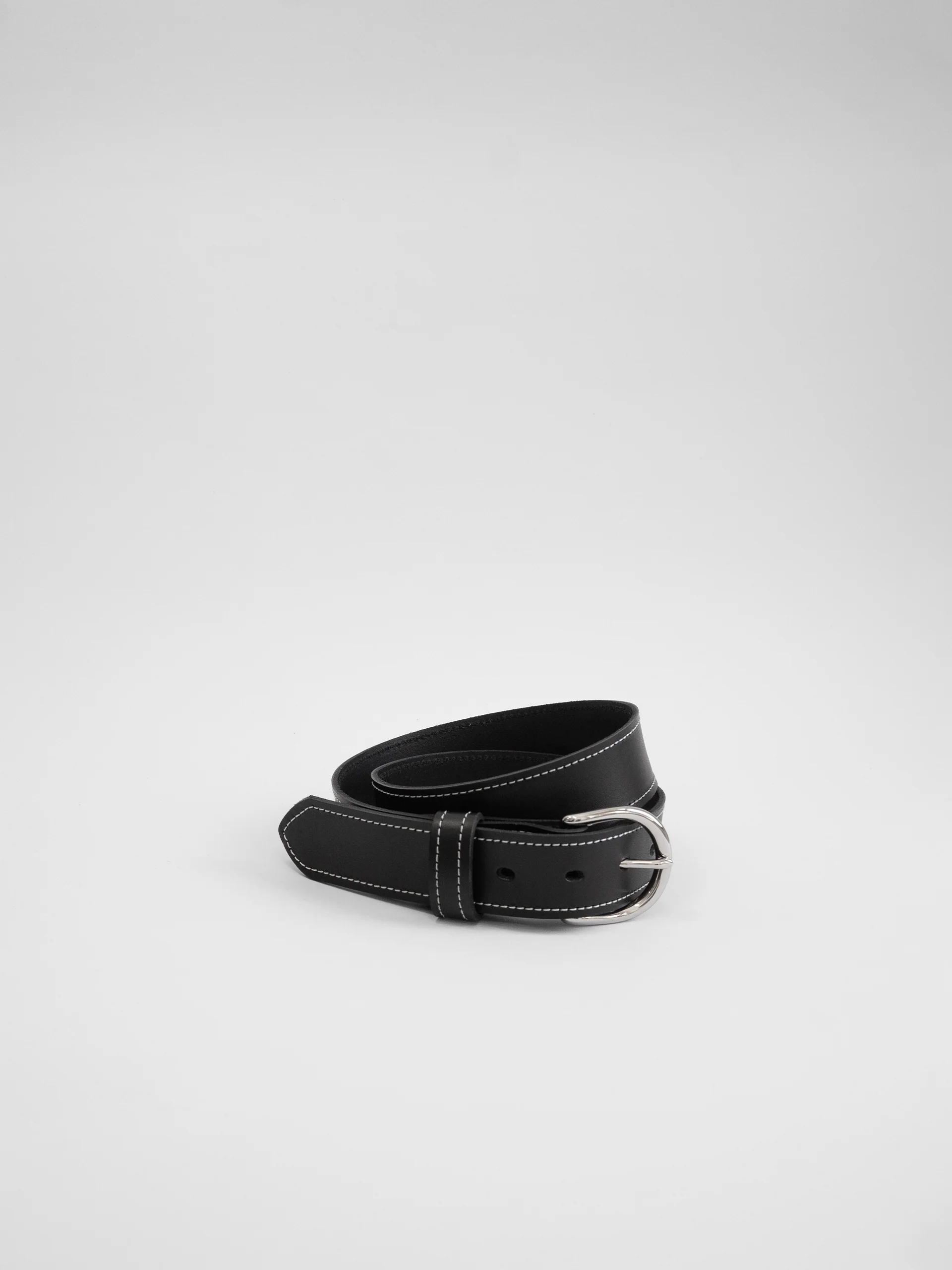 The Lair Maya White Stitch Belt Slim - Image 2