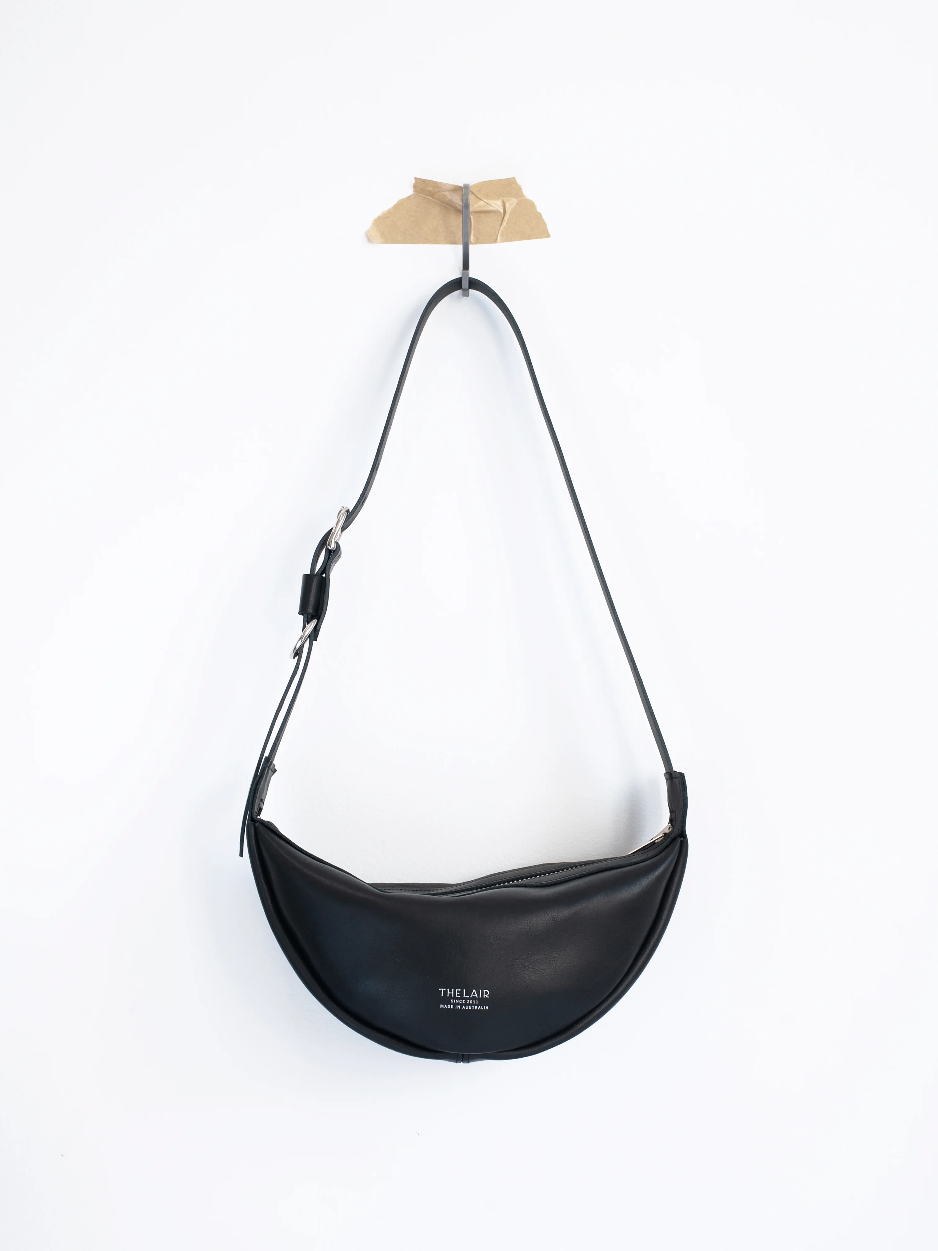 The Lair Slouch Zipper Bag Large Black Silver - Image 7