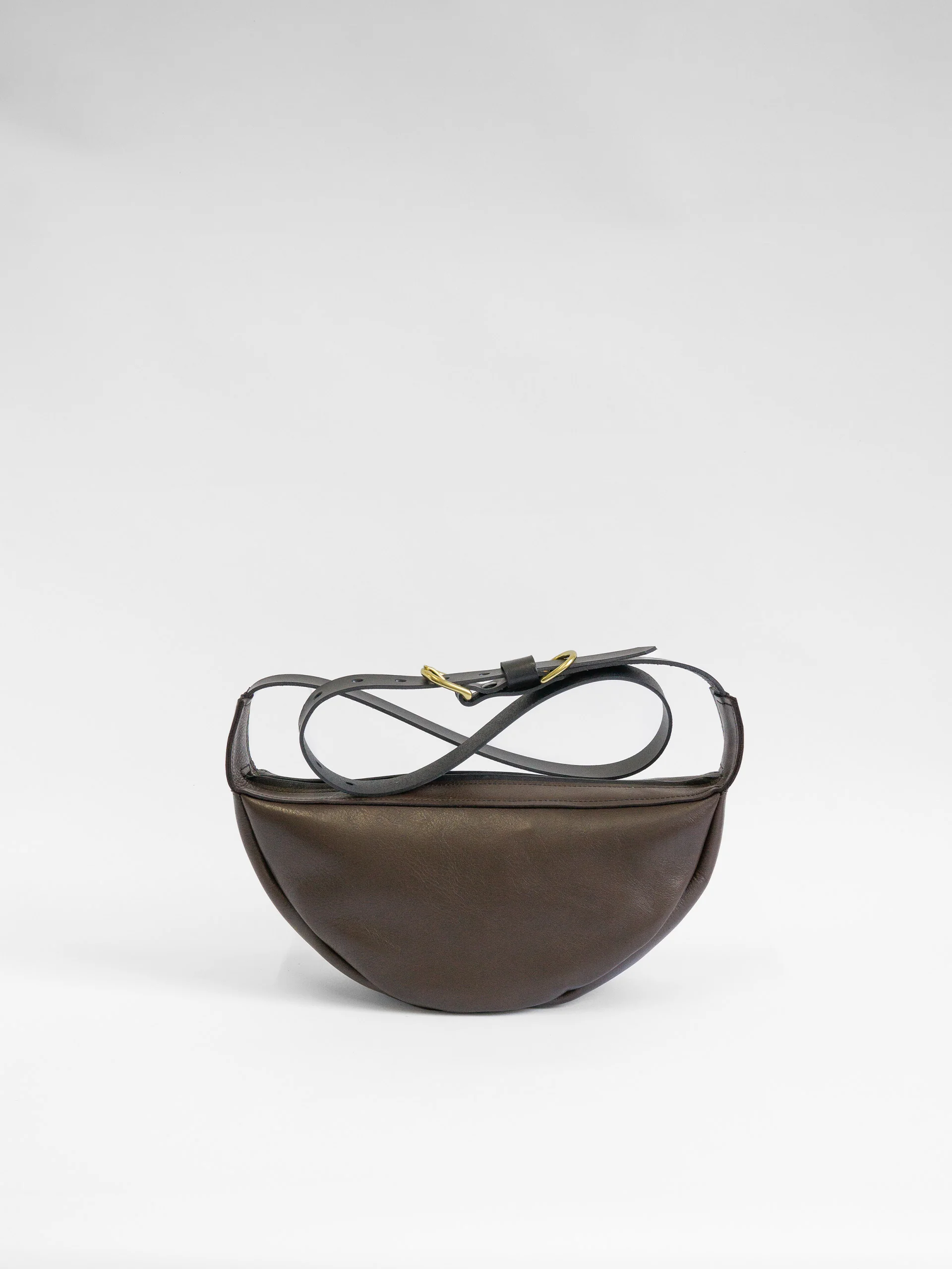 The Lair Slouch Zipper Bag Large Mahogany Gold - Image 6