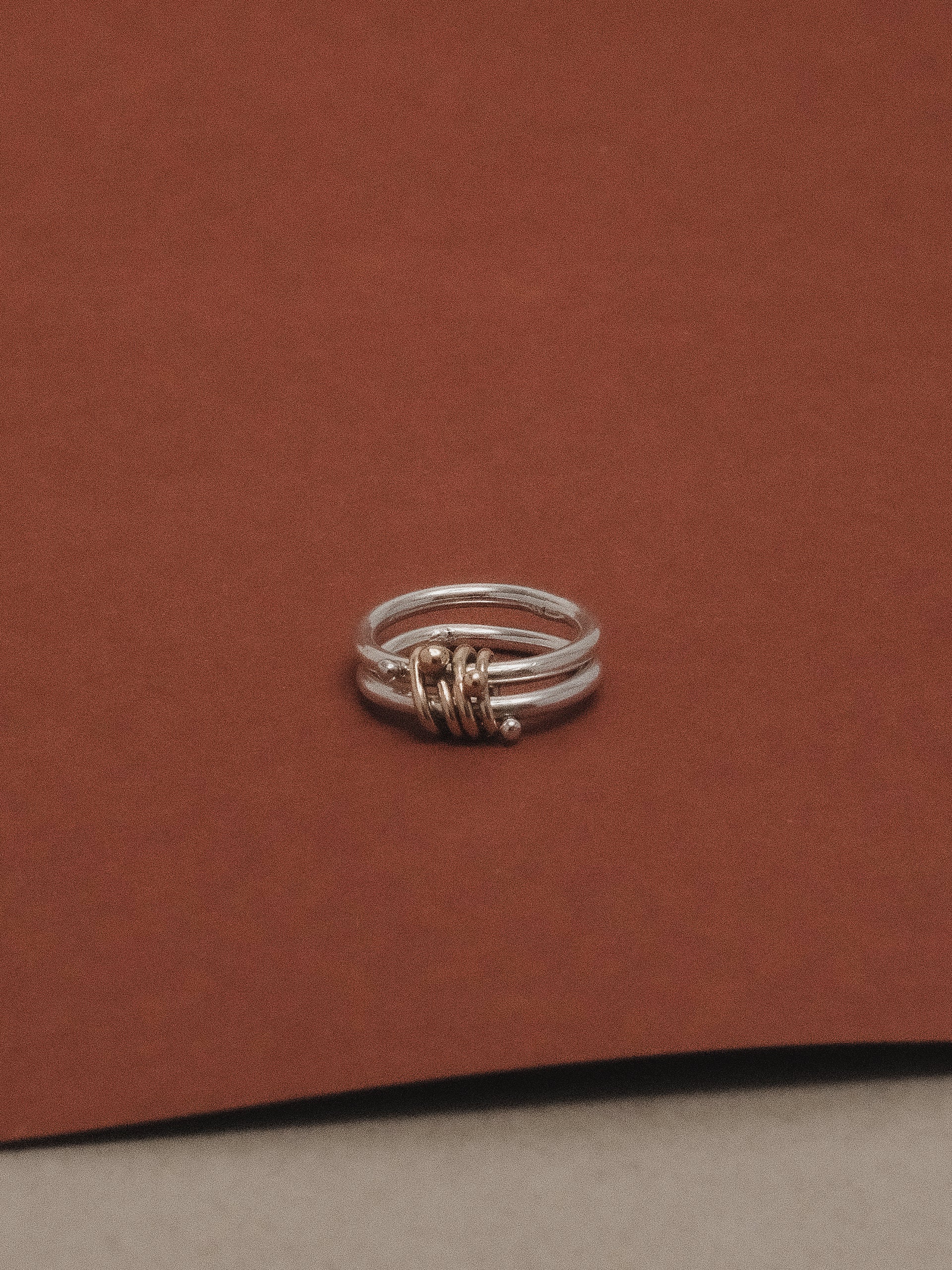 The Lair Svea Stacked Ring 9ct Yellow Gold - Image 2